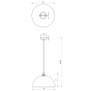Lampa Wisząca Metalowa Kopuła BETA MLP7896 MILAGRO